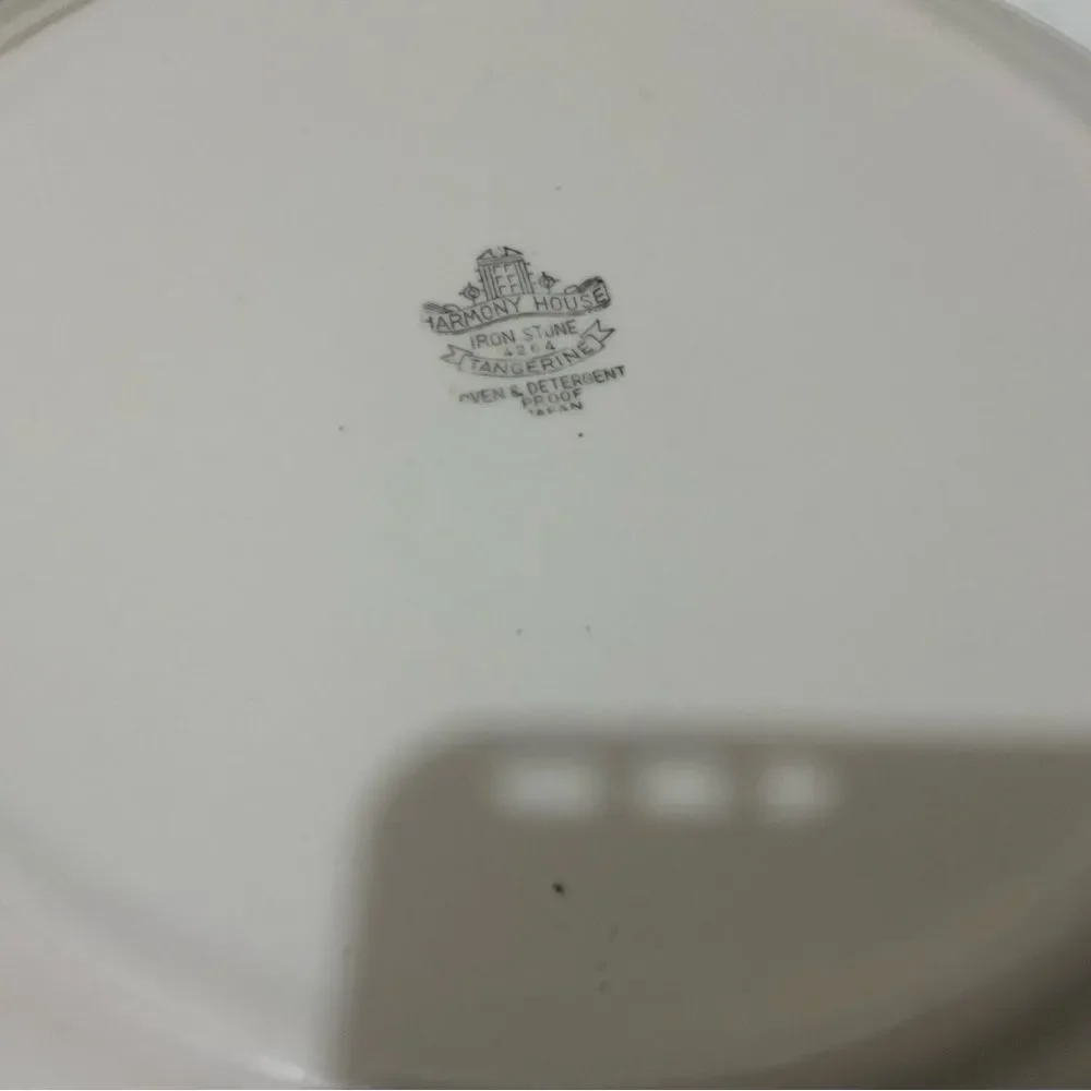 HARMONY HOUSE FINE CHINA TANGERINE 4264 Japan 12 3/8